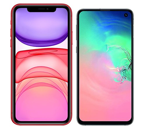 galaxy s10 vs iphone 11